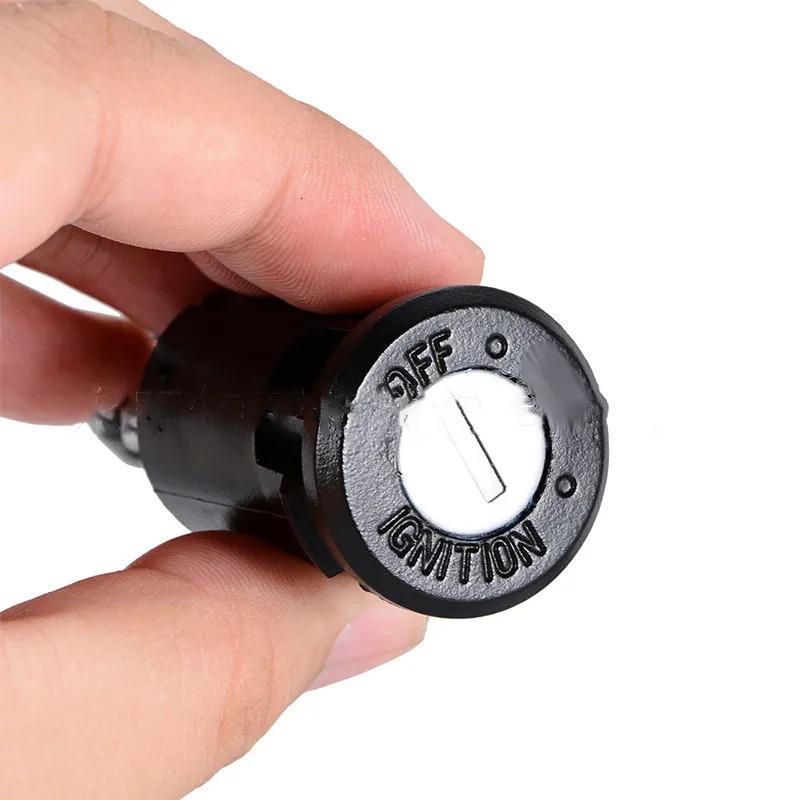 1 Set Switch Universal 2 Wires Ignition Keys Start Switch Lock Key For