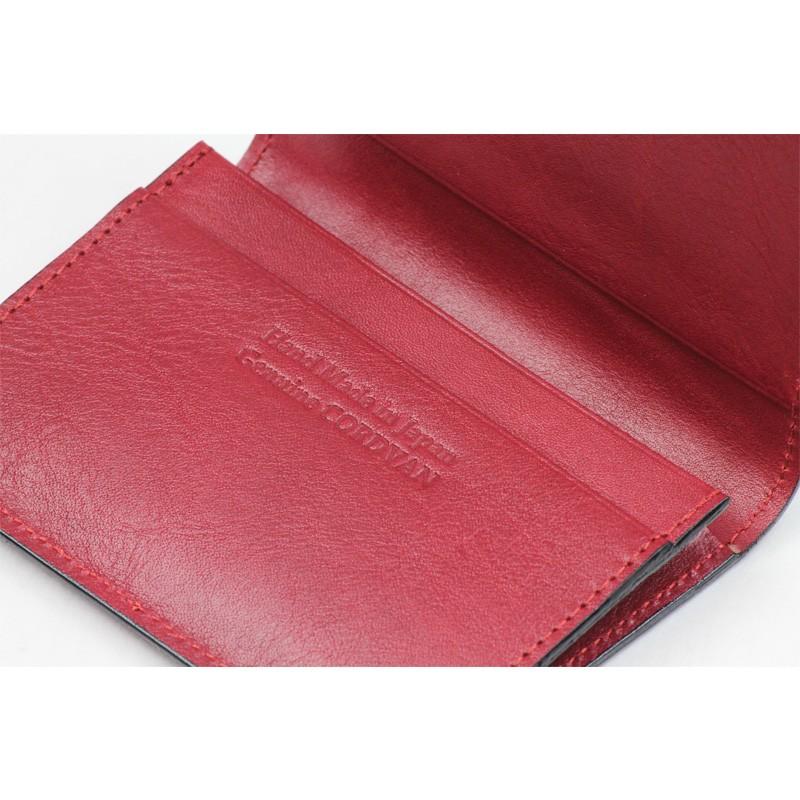 名刺入れ コードバン レーデルオガワ 水染め 日本製 革 皮 本革 新生活