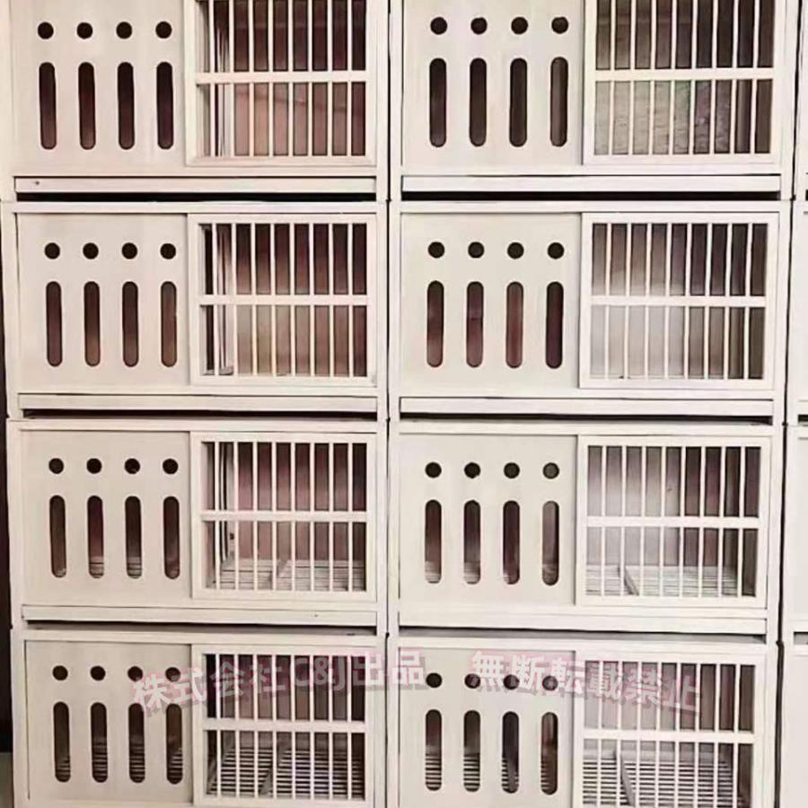 木製鳥ケージ 鳥かご 引き戸デザイン インコ ハト対応C&J（株