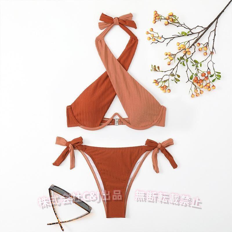 ブラジリアンビキニセクシー水着レディース上下セット個性的