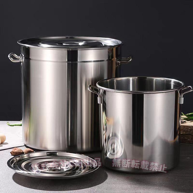 寸胴鍋 ステンレス 蓋付き 両手 煮込み料理 IH対応熱源 大きい鍋