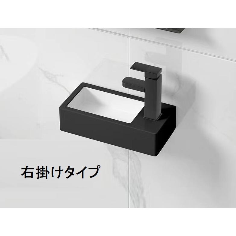 壁掛け手洗い器 ミニ洗面ボウル 陶器製 排水セット付き コンパクトC&J