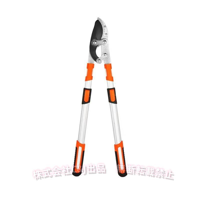 新品　高枝切りバサミ　手持ち剪定バサミ　軽量　PSE ハイパワー　最長1.5m 伸縮式 枝切りばさみ 68-98cm 軽量 剪定バサミC&J（株)切断能力6cm