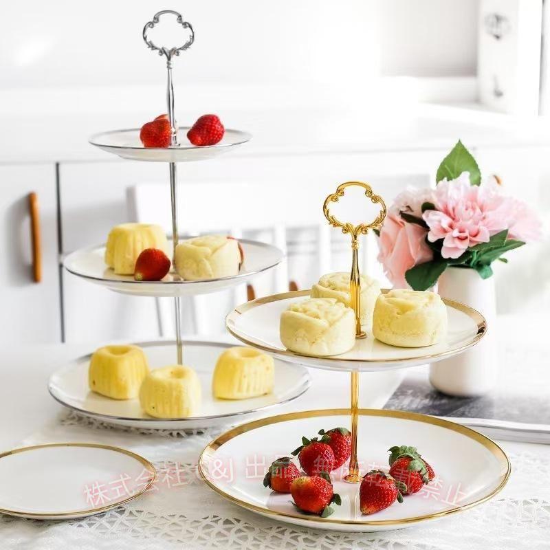 ケーキスタンド ティースタンド 3段 アフタヌーンティー ゴージャスな