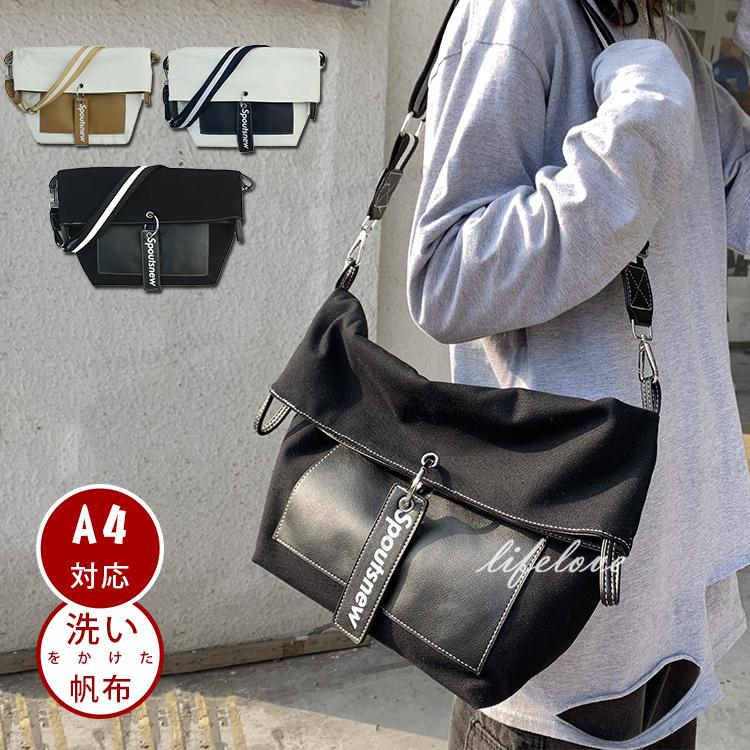 ショルダーバッグ メンズ 斜めがけ メッセンジャーバッグ 大きめ 帆布 キャンバスバッグ ショルダー ポケット 多い 男性 かばん スポーツ 通学 通勤 Sunlight087 Lifeloveshop 通販 Yahoo ショッピング