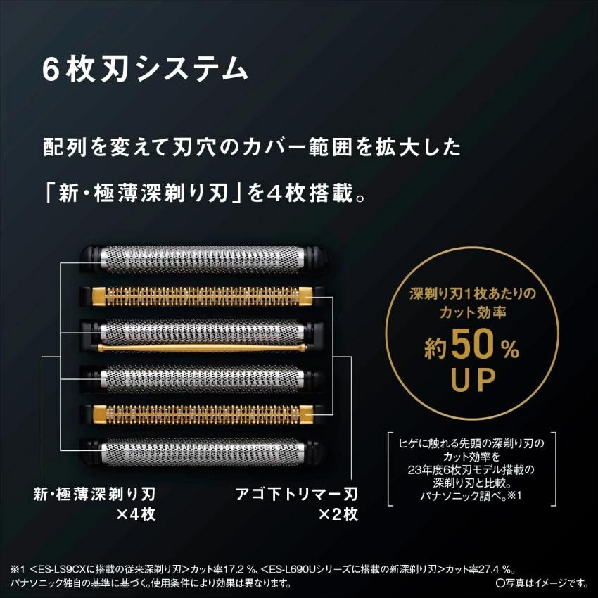 ラムダッシュ 髭剃り Panasonic ラムダッシュPRO 6枚刃 ES-L650U-K