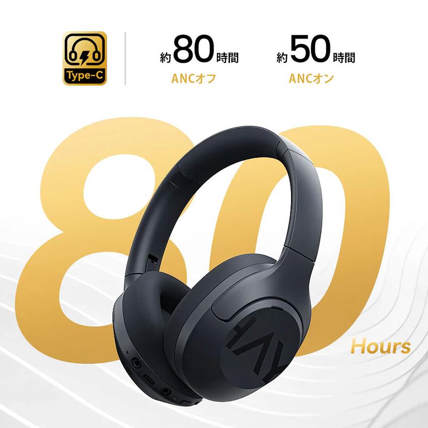 ヘッドホン Bluetooth ヘッドフォン haylou S30 ノイズキャンセリング ハイレゾヘッドホンの画像