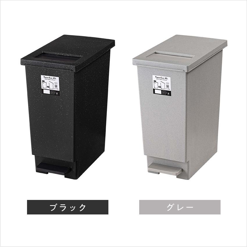 ゴミ箱 おしゃれ ごみ箱 LFS-861 東谷 トラッシュカン 45L ブラック