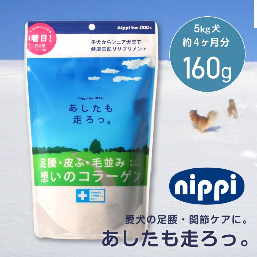 あしたも走ろっ。　160g×5袋 ニッピ あしたも走ろっ。 160g（4571109956025）｜犬フード