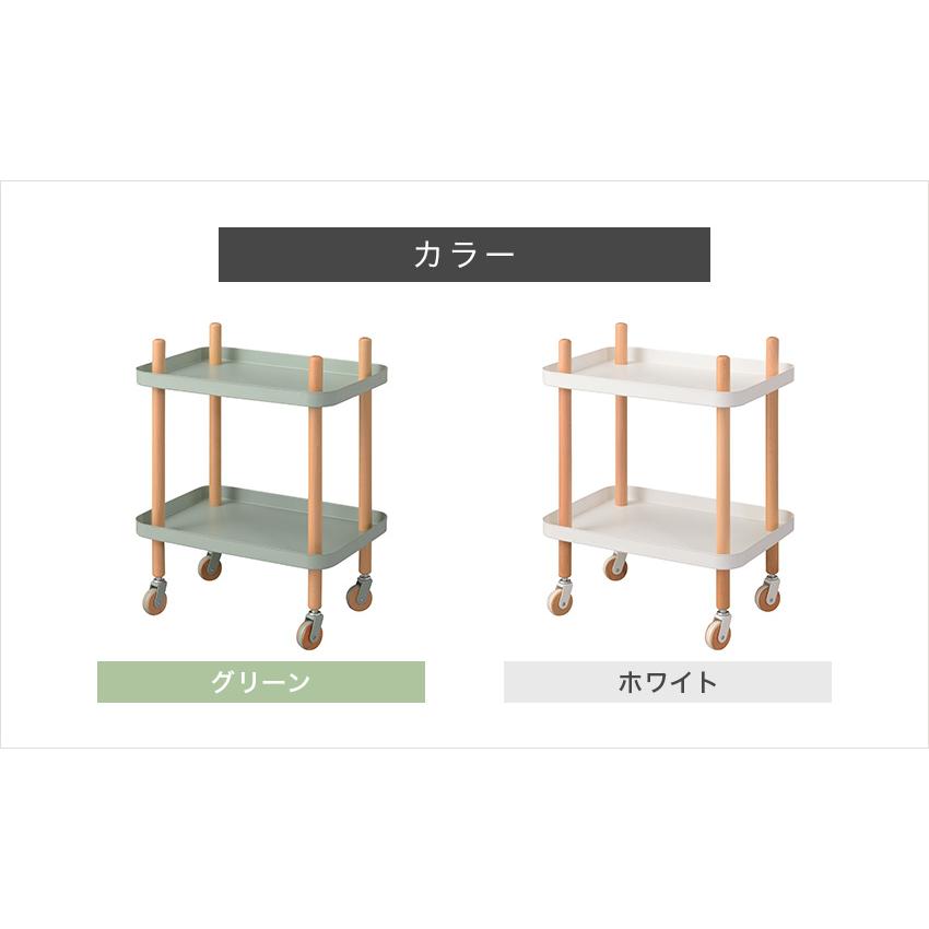 テーブルワゴン キッチンワゴン 北欧 東谷 ワゴン 2D PW-52 2個セットの画像