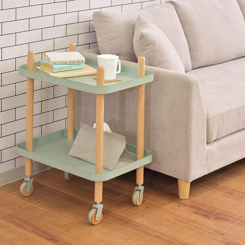 テーブルワゴン キッチンワゴン 北欧 東谷 ワゴン 2D PW-52 : LIFE