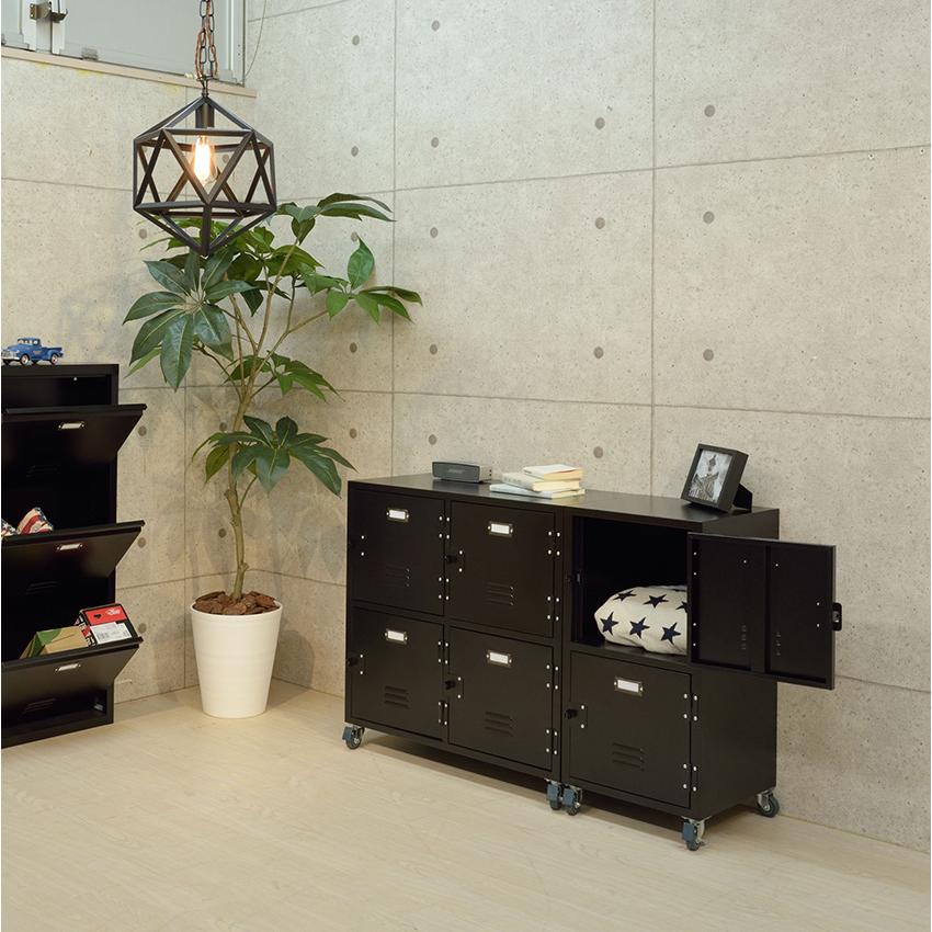 東谷 ラルド チェスト4D グリーン スチール ロッカー