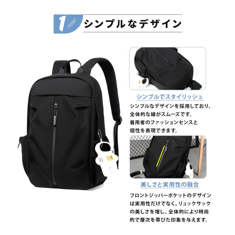 プリートパック スリムワン リュックサック ビジネスバッグ 黒 FUKUTA ビジネスリュック 15.6インチPC 防水 リュック メンズ