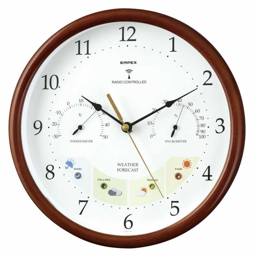 1台4役 お天気予測 温度 湿度計付 ウェザーパル電波時計 天然木 日本製 壁掛け時計 ウォールクロック 北欧風 おしゃれ 熱中症対策 Ebks Clock29 生活館まる 通販 Yahoo ショッピング
