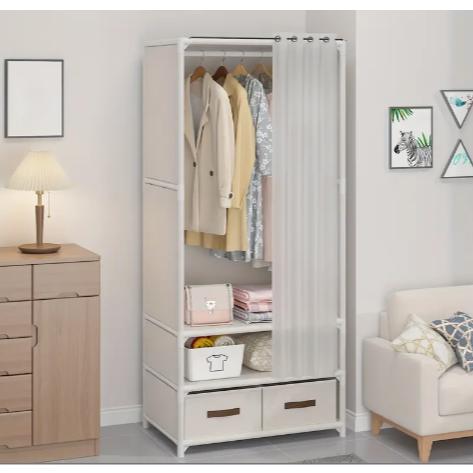 送料無料 ハンガーラック ワードローブ マルチラック 引き出し