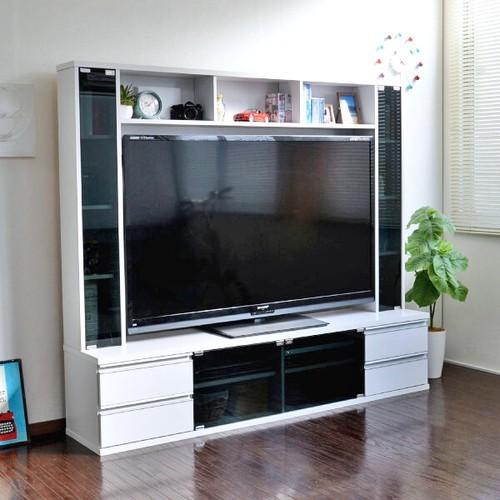 送料無料 壁面収納 テレビ台 ハイタイプ 180cm幅 60インチ対応 ゲート