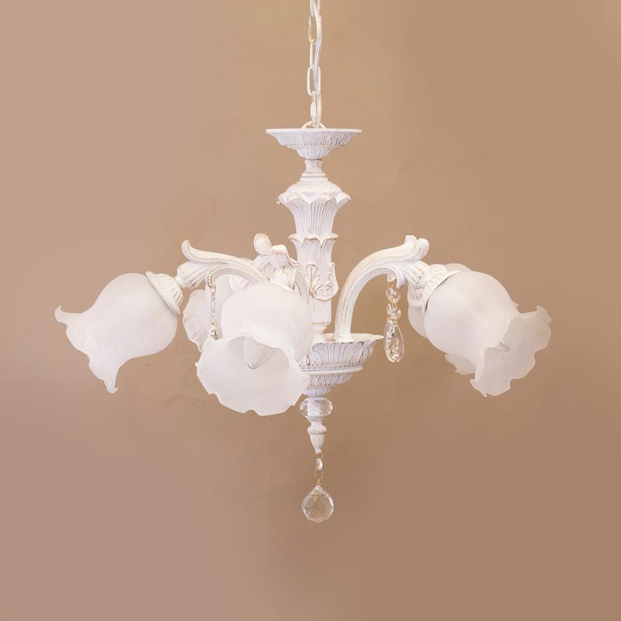 LED電球対応 E26/水雷型 5灯シャンデリア クラシカルシャンデリア