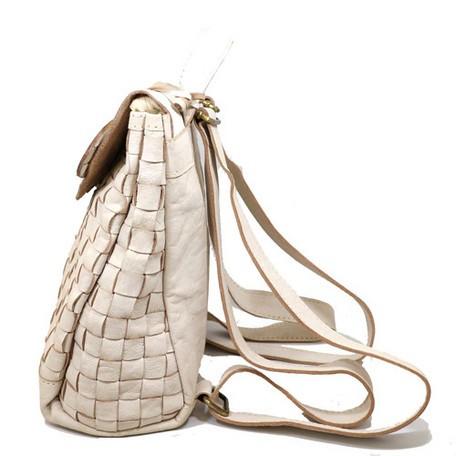 ブランドバッグ リュック 415w リュックサック レディース カウレザー メッシュ 2way 本革 ホワイト 白 Zucchero Filato ズッケロフィラート 正規品 安心保障 415w ライフマックス Yahoo 店 通販 Yahoo ショッピング