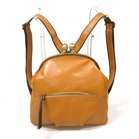偉大な ブランドバッグ レディース リュック リュックサック ブランド 大人 レザー 革 本革 がま口リュック 日本製 正規品 安心保障 キャメル 50 Off Mail1 Secmalaysia Com