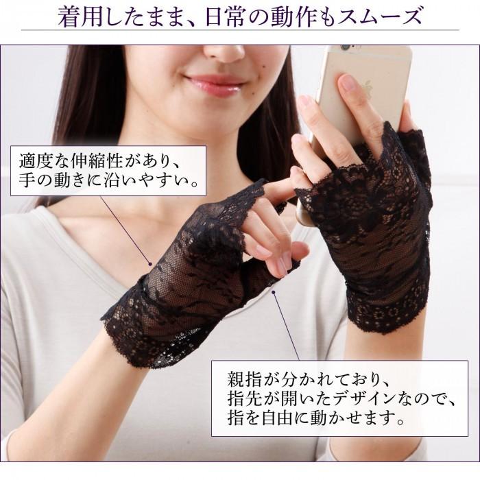 ハンドカバー ハンド手袋 2色セット ブラック ホワイト 手のシワ 手のシミ 手のあざ 傷隠しに レースハンドカバー 送料無料 Co Lifeone Yahoo 店 通販 Yahoo ショッピング