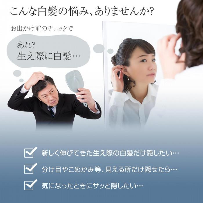 いつでも送料無料 白髪隠し 日本製 分け目 生え際 使いやすい 口紅タイプ ビューナ 白髪隠しスティックn ヘアカラー 簡単 部分白髪 艶髪 携帯用 持ち運び 送料無料 税込