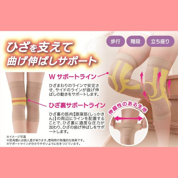 膝サポーター 2枚入 ひざサポーター 左右兼用 薄手 薄型 薄い 極薄