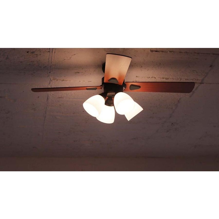 plus more シーリングファン ライト LED対応 おしゃれ 木目 Windouble