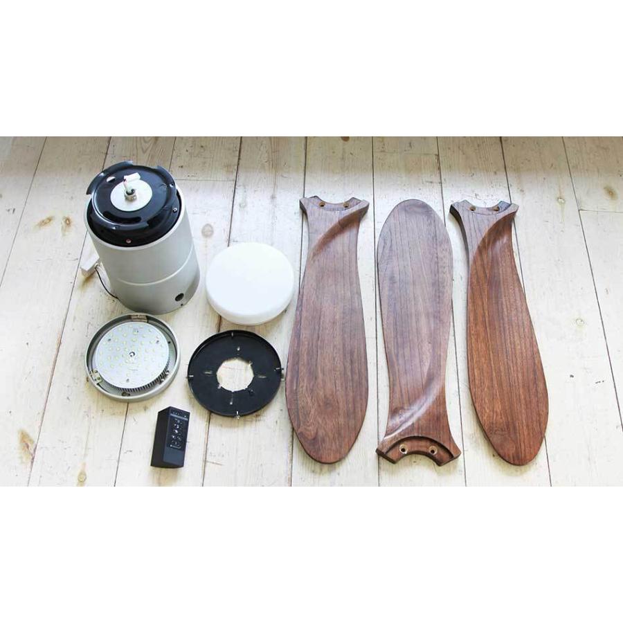 JAVALO ELF シーリングファン ライト LED対応 おしゃれ 木目 (昼白色