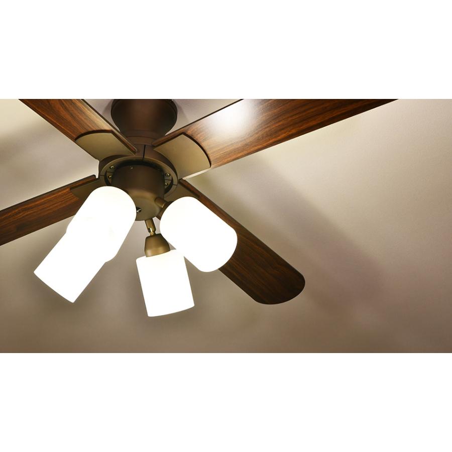 JAVALO ELF シーリングファン ライト LED対応 おしゃれ 木目 4灯 JE