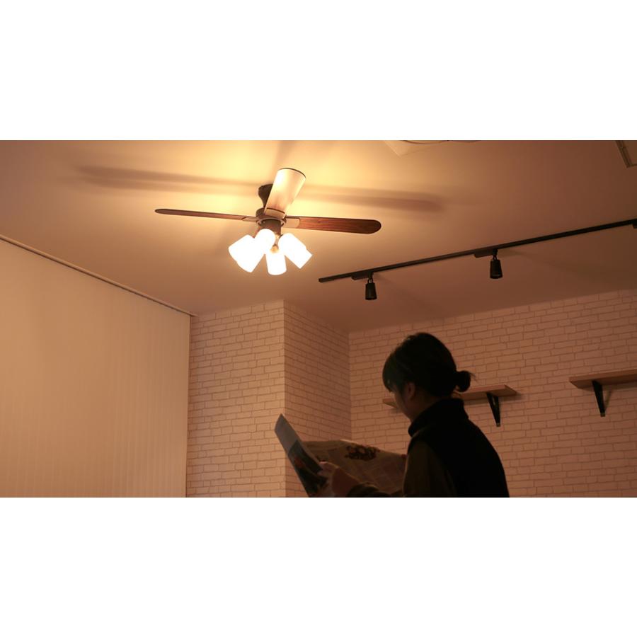 JAVALO ELF シーリングファン ライト LED対応 おしゃれ 木目 6灯 JE