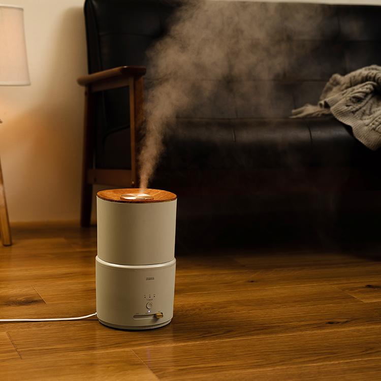 PRISMATE 加湿器 おしゃれ 超音波式 大容量 アロマ きれいなミストで