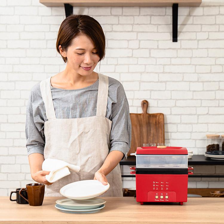 テレビで紹介されました サラダチキンメーカー グランデ 楽しく使えるWEBレシピ付 PR-SK044 PRISMATE プリズメイト 蒸し器 炊飯 ヘルシー ダイエット 筋トレ | PRISMATE | 10