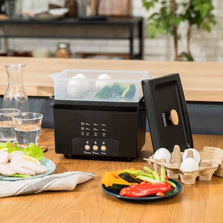 【TVで紹介されました】サラダチキンメーカー グランデ 楽しく使えるWEBレシピ付 PR-SK044 PRISMATE プリズメイト 公式店 サラダチキン 蒸し器 炊飯 2合炊き ヘルシー ダイエット 筋トレ 低糖質 低脂質 キッチン家電 調理家電 おしゃれ かわいい PRISMATE テレビで紹介されました サラダチキンメーカー グランデ