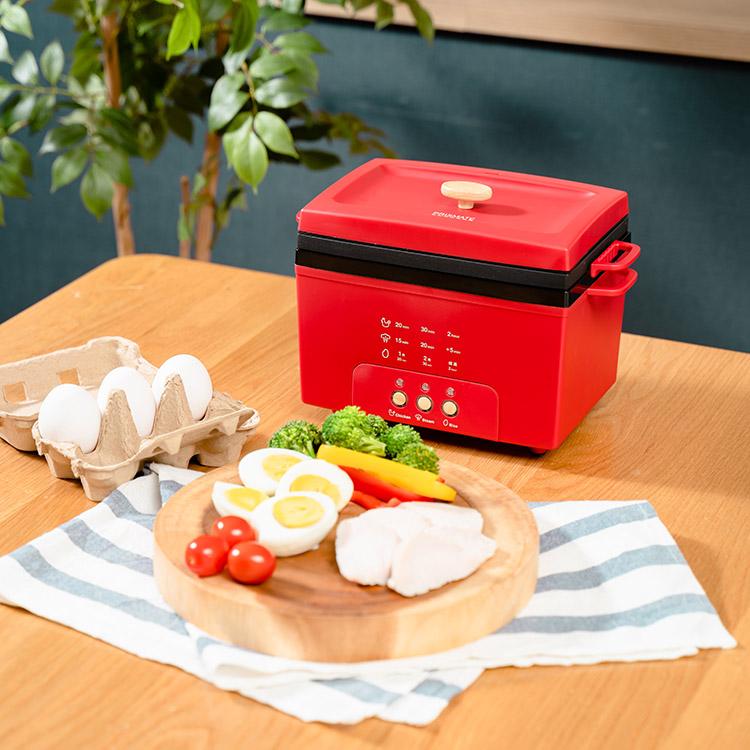 テレビで紹介されました サラダチキンメーカー グランデ 楽しく使えるWEBレシピ付 PR-SK044 PRISMATE プリズメイト 蒸し器 炊飯 ヘルシー ダイエット 筋トレ | PRISMATE | 05