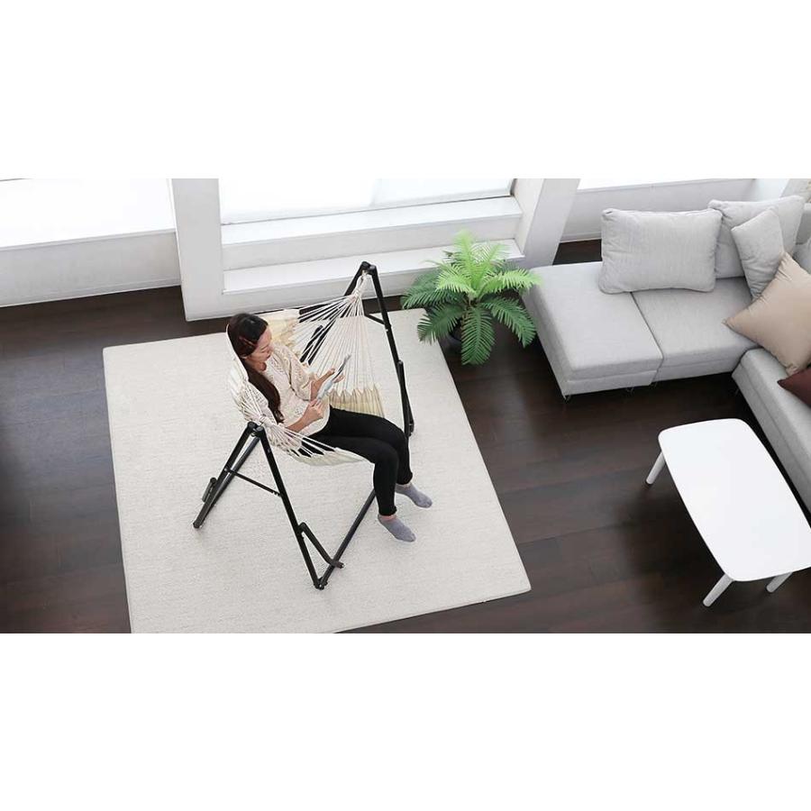 Sifflus ハンモック 自立式 室内 コンパクト スタンド キャンプ 2way