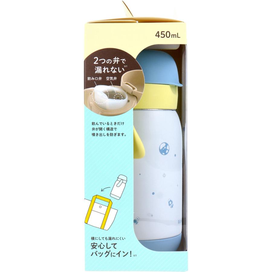 リッチェル トライ のみやすい保冷コップマグ 450 ブルー 飲み口