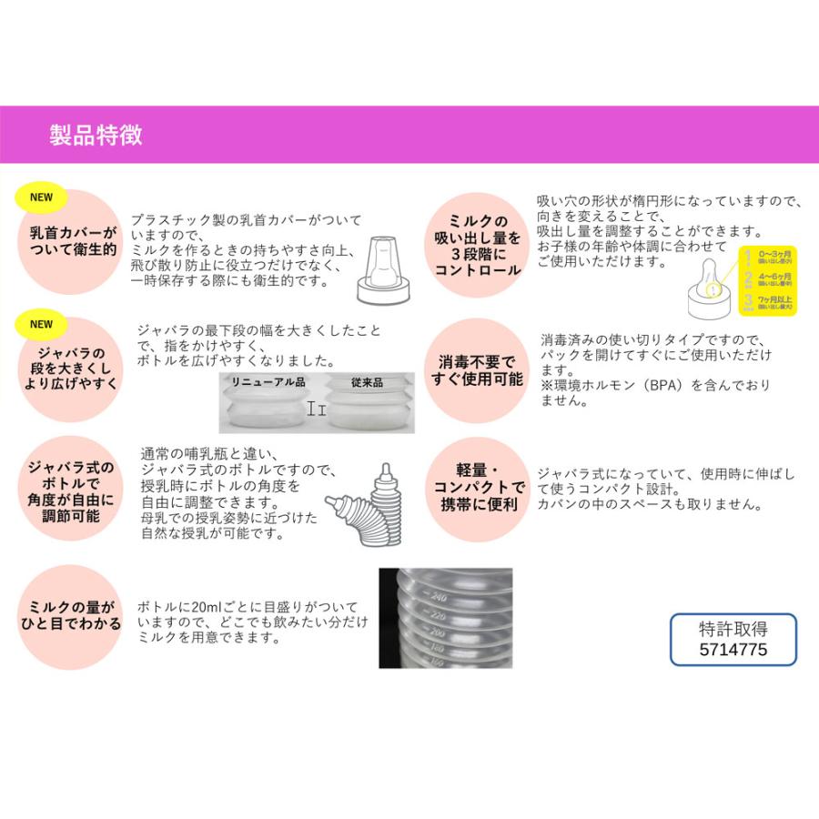 chu-bo!(チューボ) 使い切りほ乳ボトル 1個入 : スリムゲンキ chu-bo!(チューボ) 使い切りほ乳ボトル 1個入 : スリムゲンキ