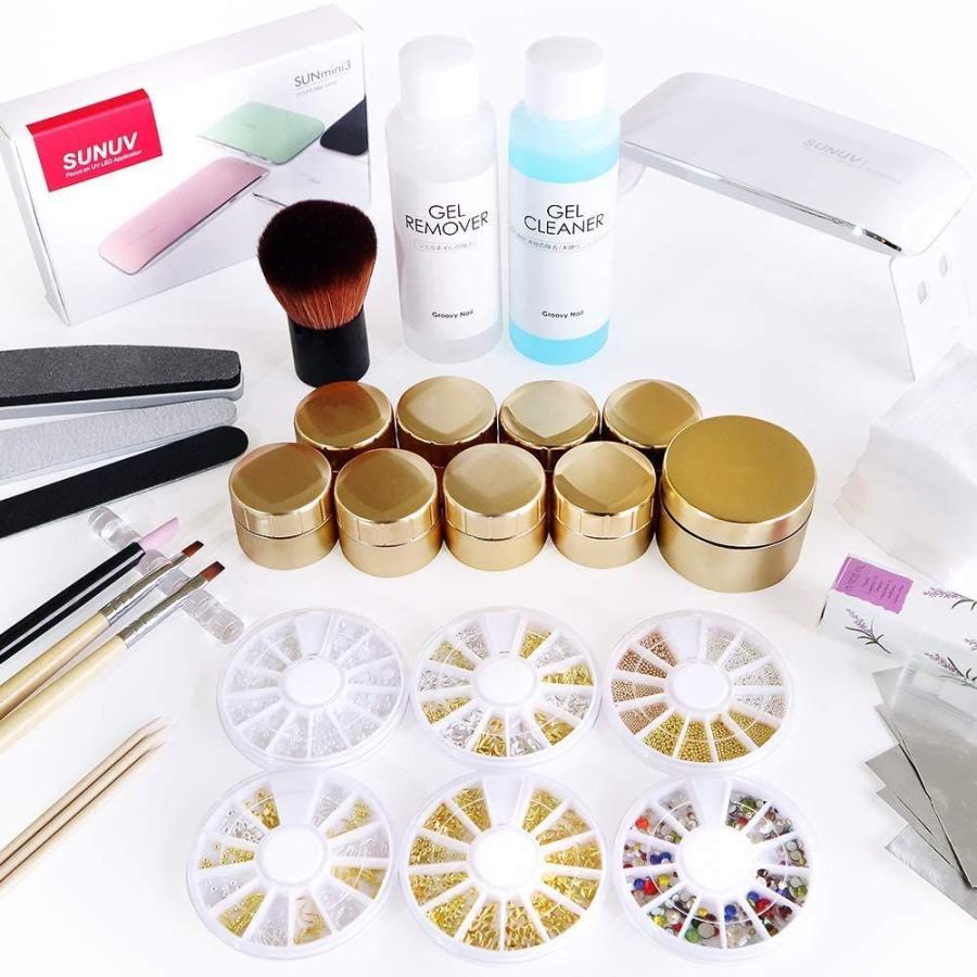 ランキングや新製品 Ekonail ネイルアート カラージェル8色 ミニled Uvライト6w ジェルキット スターターキット 初心者におすすめ セルフ ネイル ネイルアート