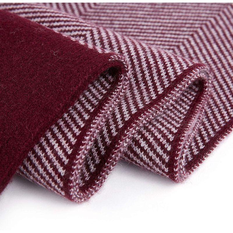 注目 カシミヤ Riona マフラー 箱入り 上品 暖かい おしゃれ ストライプ 大判 メンズ ストール