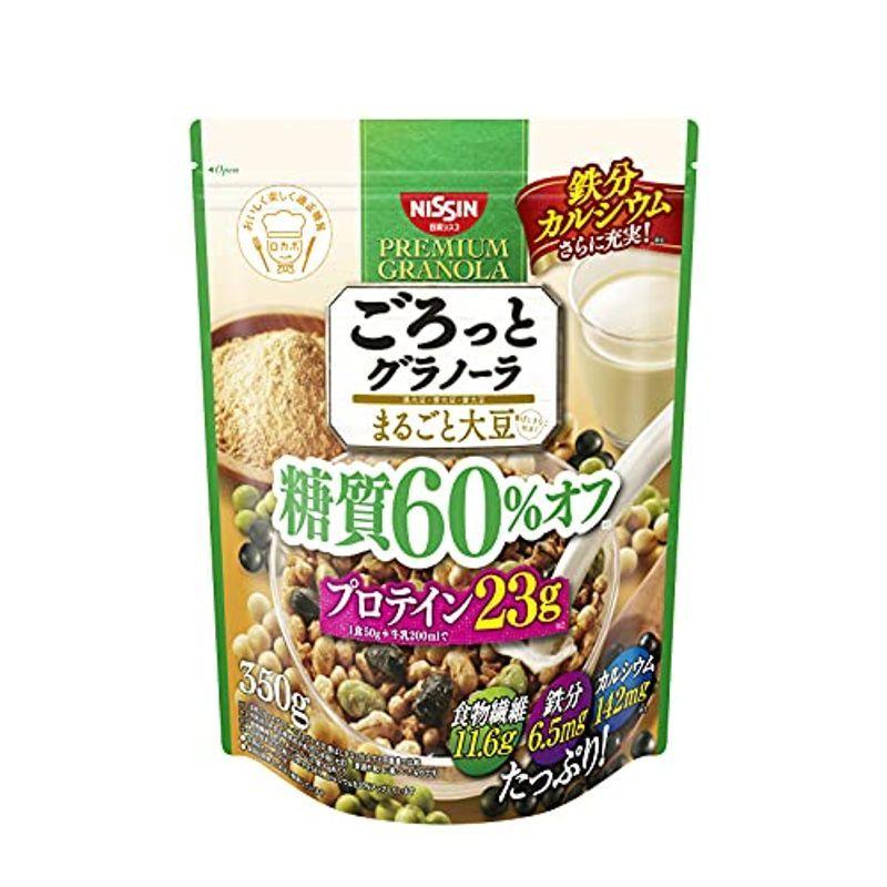 蔵 日清シスコ ごろっとグラノーラ 糖質60 オフ まるごと大豆 350g 6袋 Wantannas Go Id