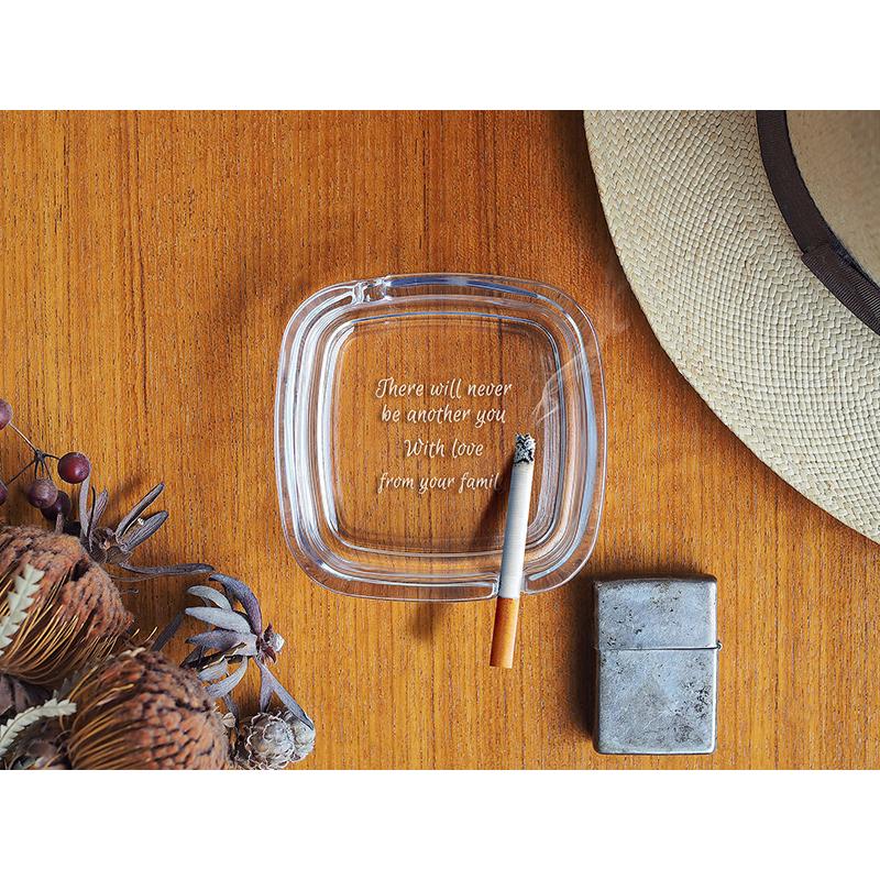 名入れ ギフト カッコイイ 灰皿 周年祝い 店名入り 開店祝い 贈り物