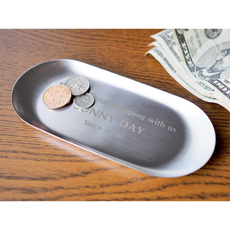 店名入り 開店祝い 友達 プレゼント キャッシュトレイ カッコイイ 名前入り オシャレ 贈り物 シンプル ステンレス 飲食店 美容室 特別感 ネイルサロン 備品 Et Life Plus Yahoo 店 通販 Yahoo ショッピング