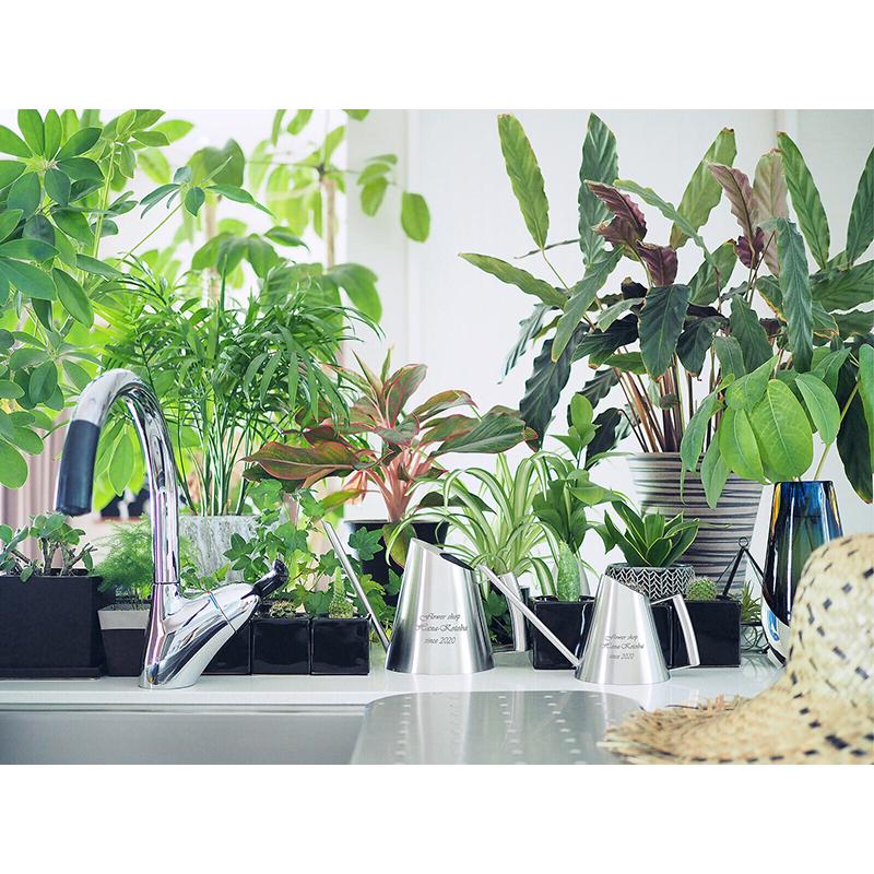 名入れ ギフト 結婚祝い 開店祝い 贈り物 記念品 プレゼント 店名入り 店舗 カフェ 開業祝い 美容室 友達 友人 おくりもの ステンレス ジョーロ S Et Life Plus Yahoo 店 通販 Yahoo ショッピング