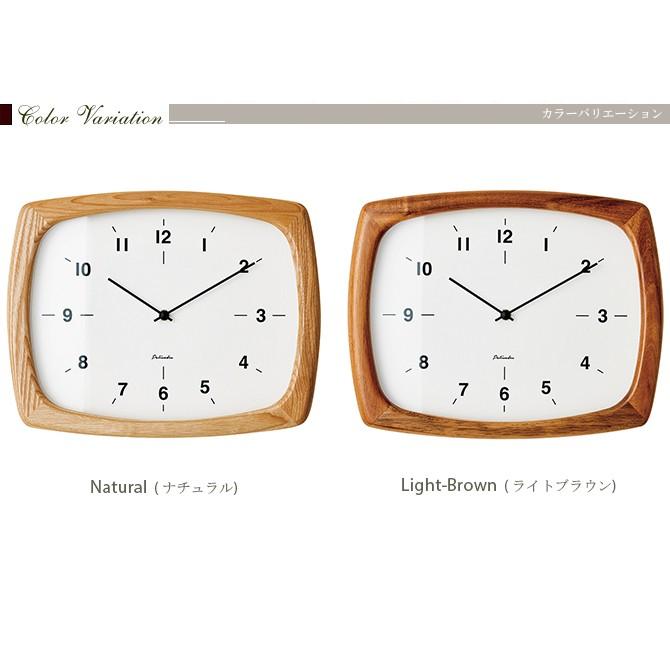 木製フレーム 四角 壁掛け時計 レトロ 掛け時計 ノスタルジック 昭和