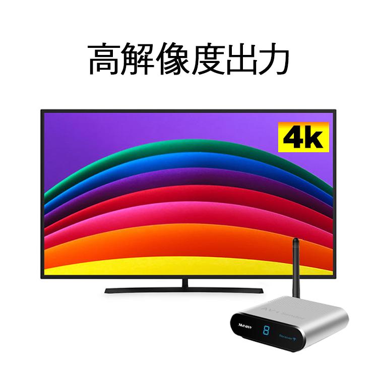 無線ビデオ信号送受信機セット コンポジット信号トランスミッター TV連動 AV家電信号無線転送キット 最大8台までのテレビ/モニターで映像音声の共有  LP-TRS22｜lifepowershop｜05