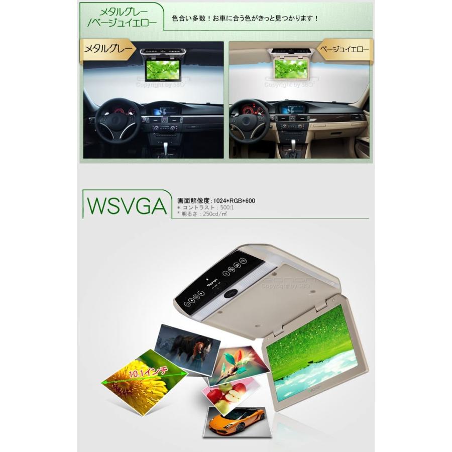 EONON 10.1インチ 超薄型デジタルスクリーン フリップダウンモニター EONON 10.1インチフリップダウンモニター 超薄型デジタルスクリーン 高