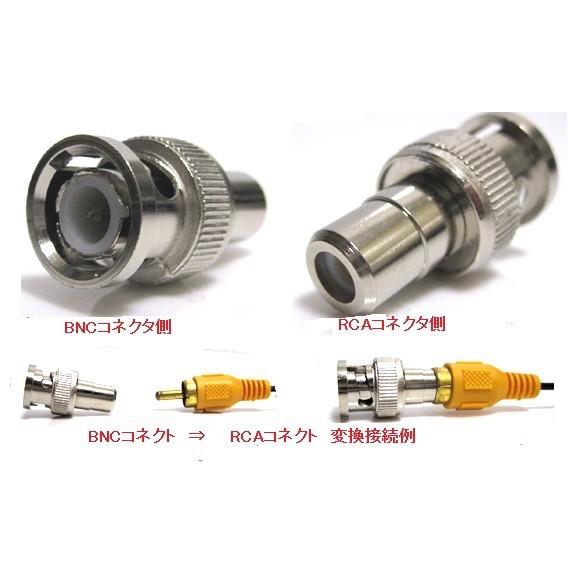 BNC オス - RCA メス 変換コネクター 10個セット 防犯カメラ 監視