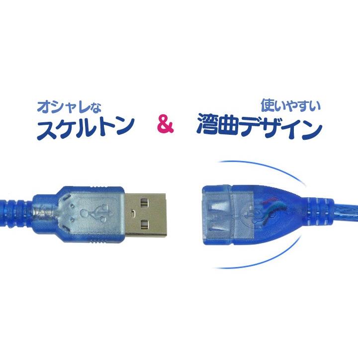 USB2.0延長ケーブル 3m マウス・キーボード・カメラ・プリンターの接続