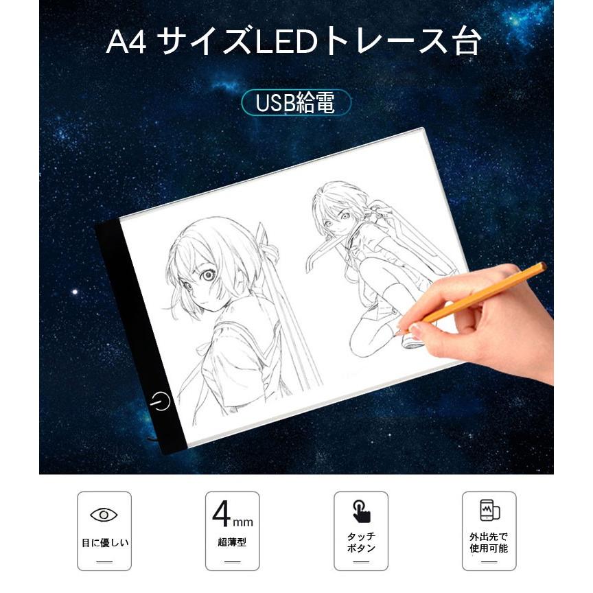 Usb給電 外でも使える Led トレース台 サイズ 3段階光源調整 薄型計量設計 4mm 目に優しい マンガ イラスト 絵写し 測量 漫画などに Lp Tsusba4 Lp ライフパワーショップ 通販 Yahoo ショッピング