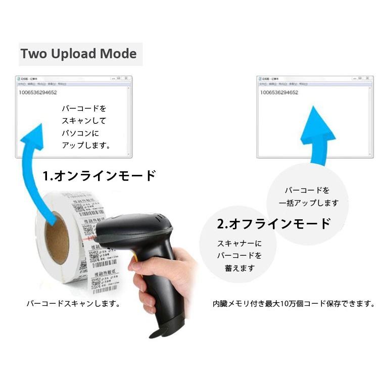 QRコード対応バーコードリーダー 2次元対応 CCD光源 スマホ画面QR読込可能 BLUETOOTH 2.4GHZ無線 モバイル支払い対応 スマホ決済対応に LP-YHD2D31｜lifepowershop｜08